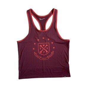 Under Armour Project Rock Mens Tank Top Size XL Maroon Blood Sweat Respect Gym